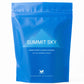 Blue packaging of Summit Sky aromatherapy shower steamers on a white background